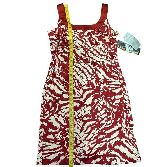 NWT 6P Donna Ricco Satin Mini Dress Square Neckline Elegant Holiday Work Party - Picture 10 of 16